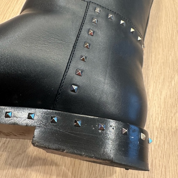 Valentino studded black leather boots - Picture 15 of 16